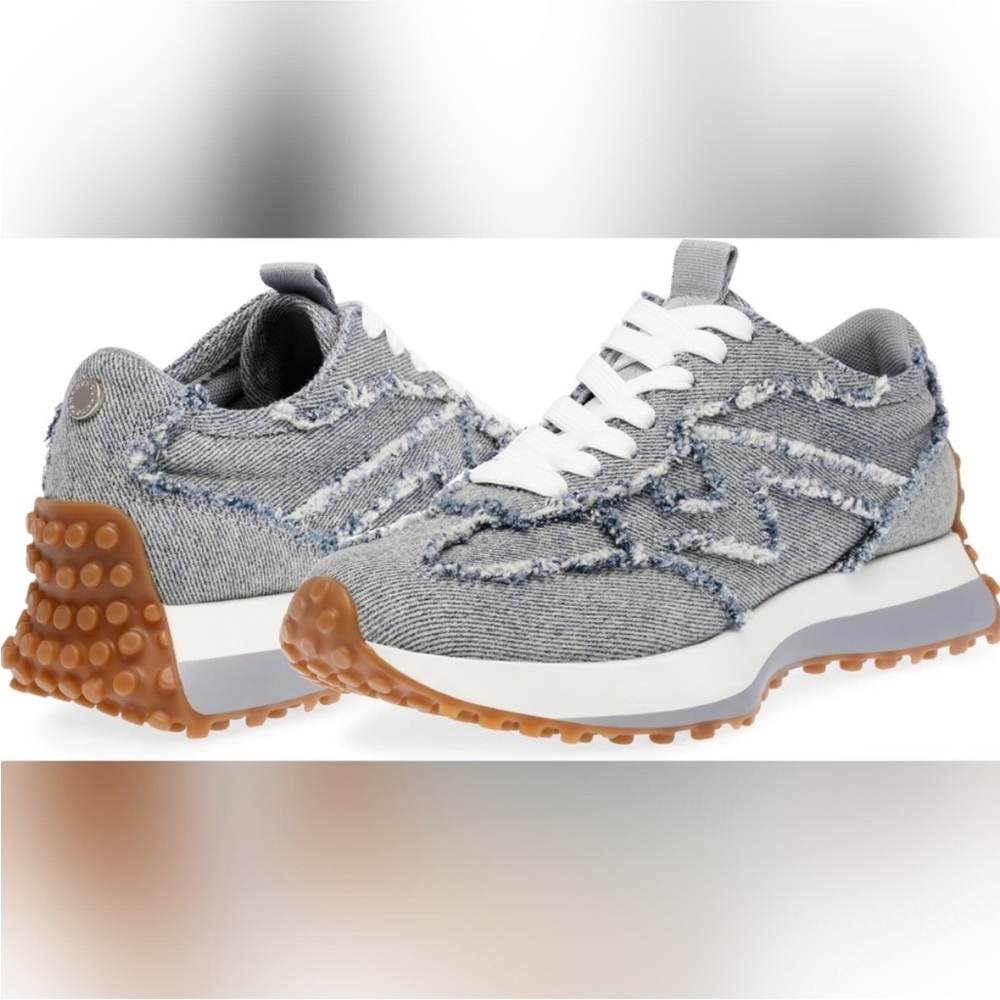 Steve Madden Campo Denim Sneakers with Gum Sole